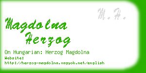 magdolna herzog business card